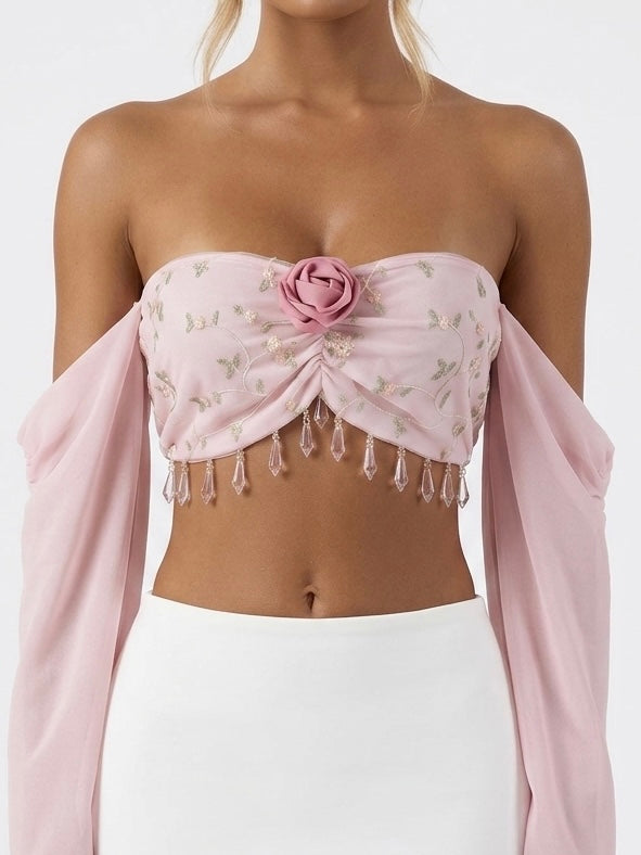 Rose Petal Crystal Top
