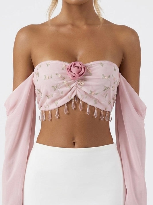 Rose Petal Crystal Top