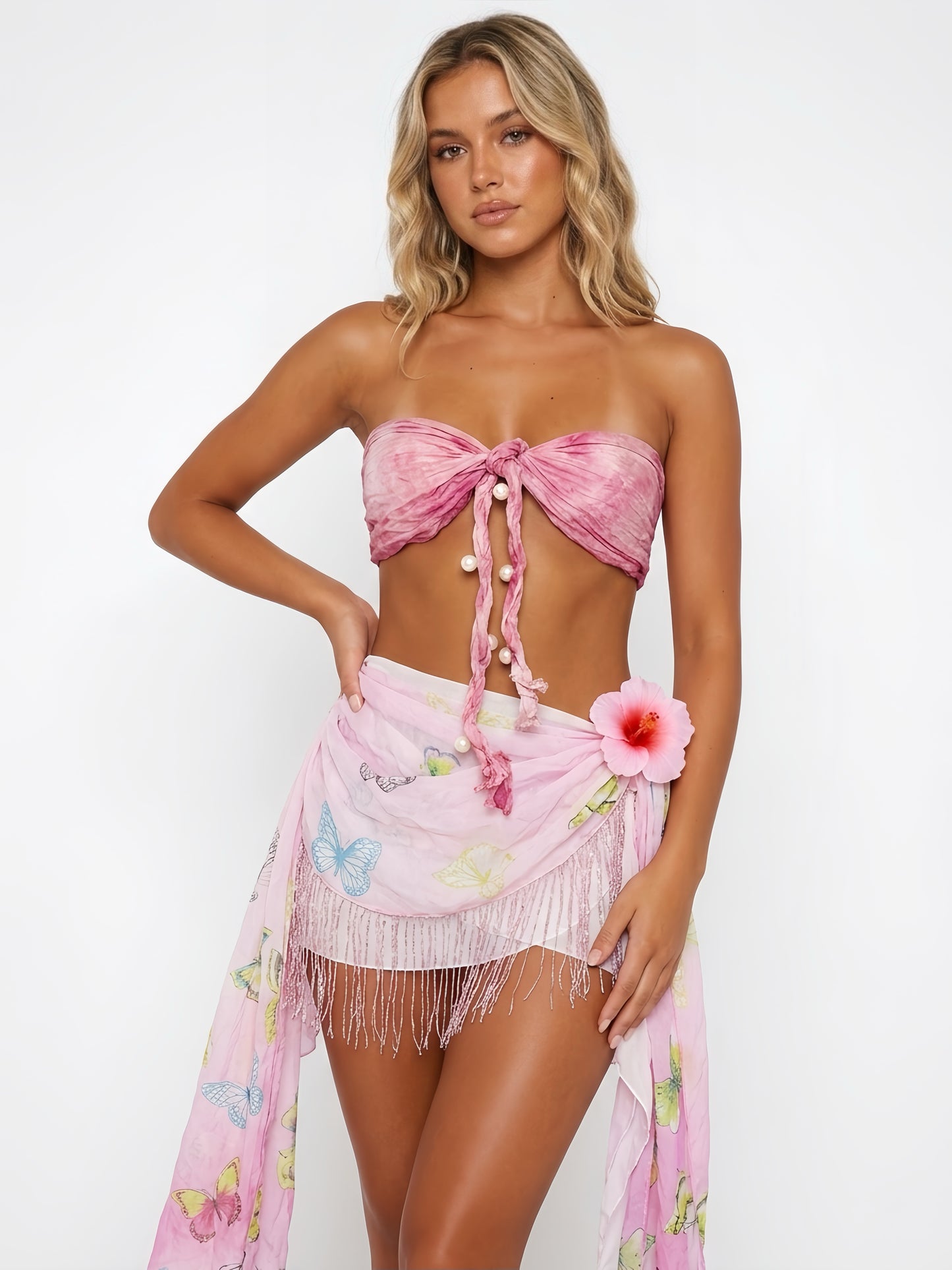 Blush Butterfly Garden Set